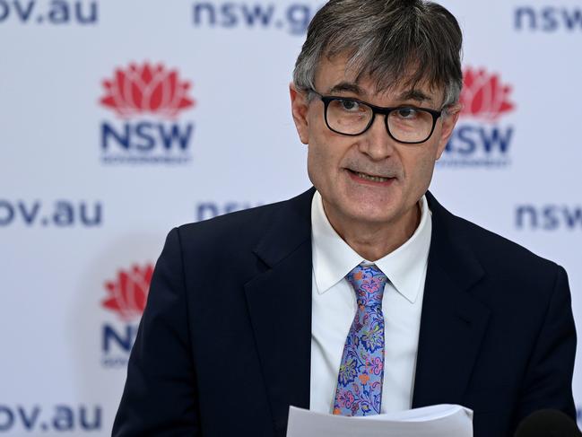 NSW Health's Dr Jeremy McAnulty speaks to the media. Picture: NCA NewsWire/Bianca De Marchi