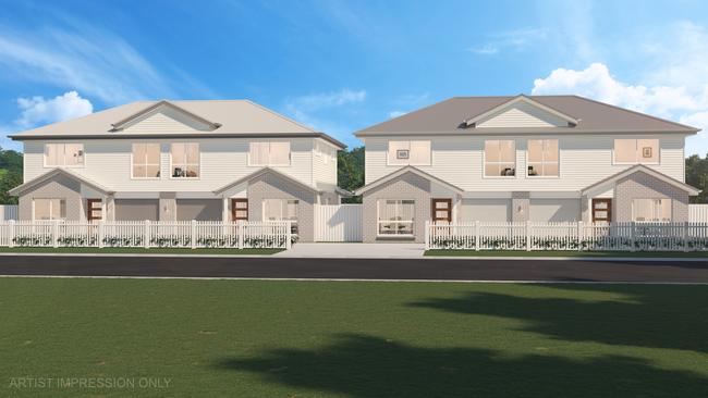 Plans for the units at 18 Arthur St, Yeppoon, by Stroud Homes.