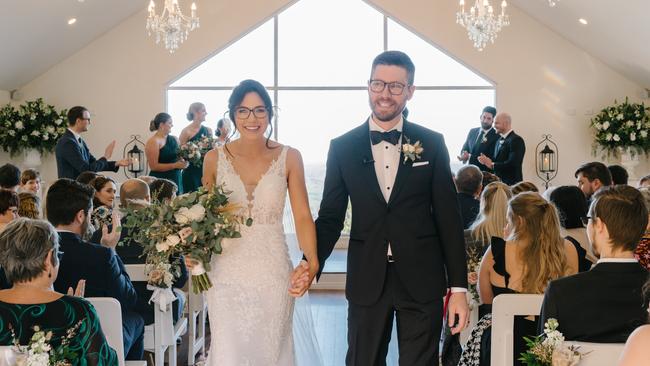 Wedding of Stephanie Fowler and William Slack. Picture: Jennifer Oliphant