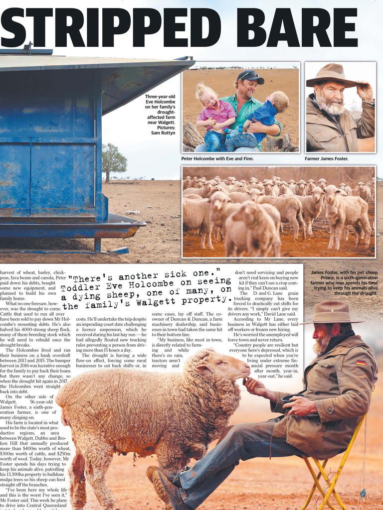 Mr Foster featured in the Sunday Telegraph’s Bone Dry campaign.