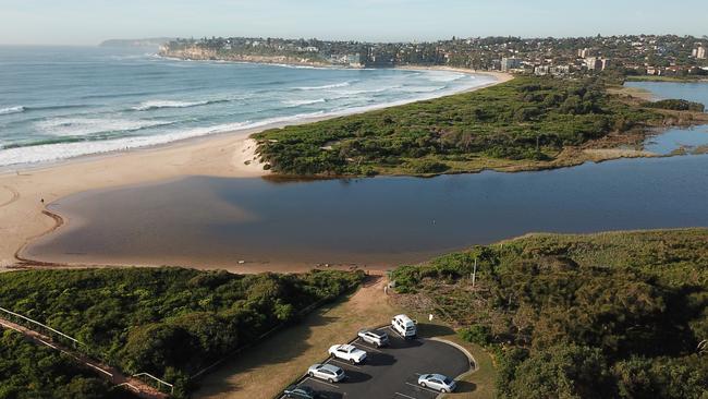 The mouth of Dee Why Lagoon