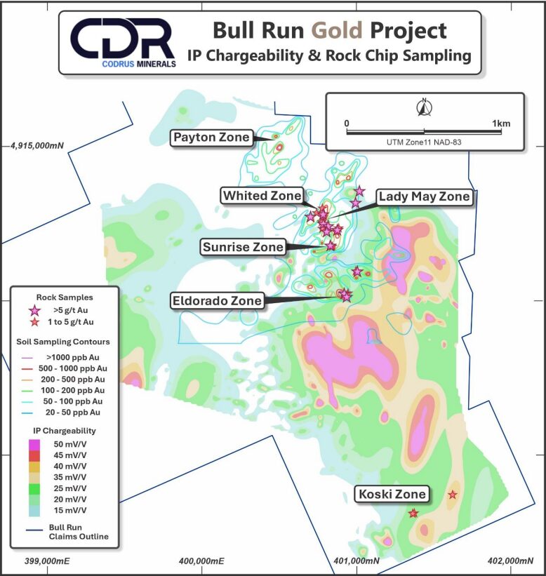 IP targets at the Bull Run project. Pic: Codrus Minerals
