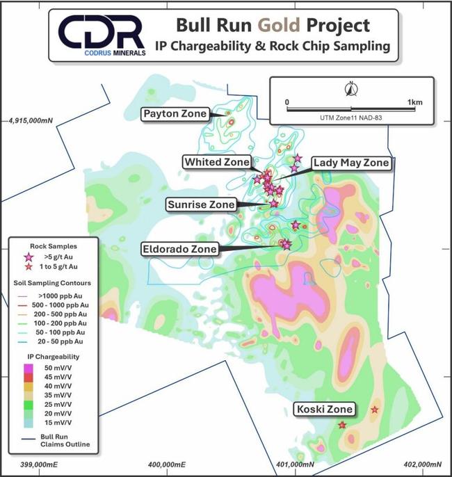 IP targets at the Bull Run project. Pic: Codrus Minerals