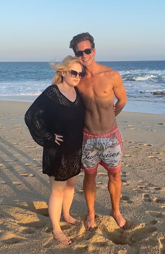 Year of health … and love! Rebel Wilson and her new boyfriend, Jacob Busch. Picture: Instagram