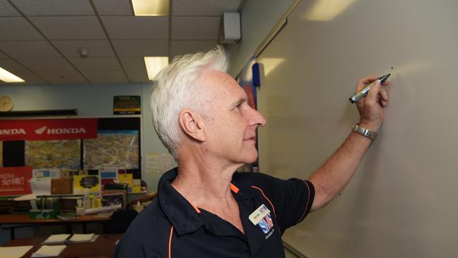 Teacher Bill Rolfe was singer Jessica Mauboy’s humanities and business teacher from 2002-2006 at Sanderson High School, Malak, Darwin. Keri Megelus
