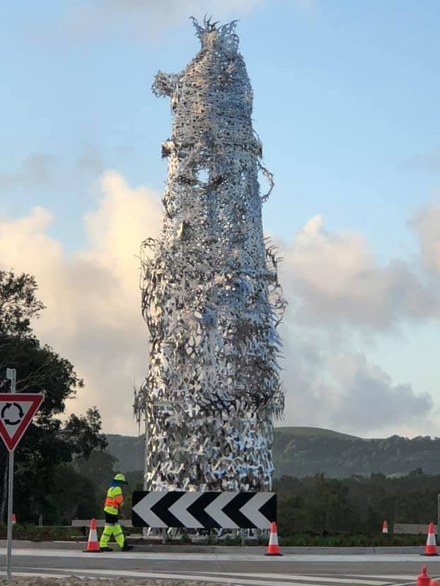 Social media has gone wild over the sculpture. Picture: Facebook
