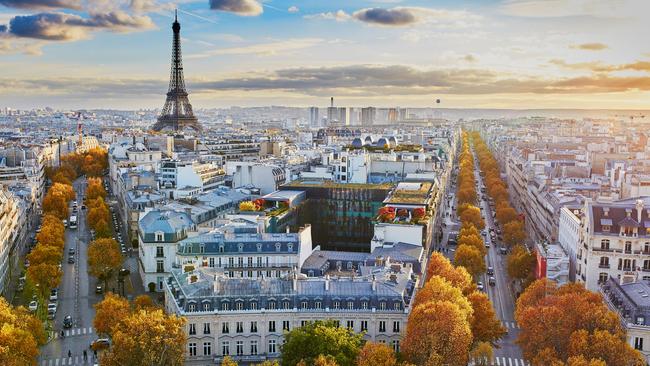 Aerial panoramic cityscape view of Paris, France with the Eiffel tower on a fall day.Escape 26 November 2023Why I TravelPhoto - iStock