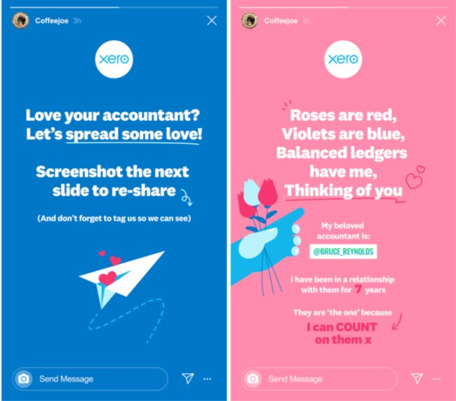 Xero’s loved-up campaign around Valentine's Day