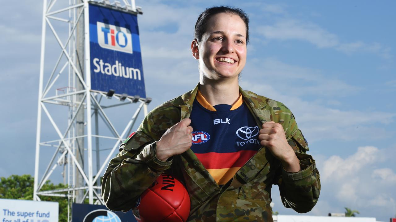 Heather Anderson was an AFLW premiership player and Australian Defence Force medic. Picture: Helen Orr