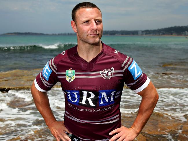 New Manly Sea Eagles signing Blake Green at Narrabeen Beach. Picture: Gregg Porteous