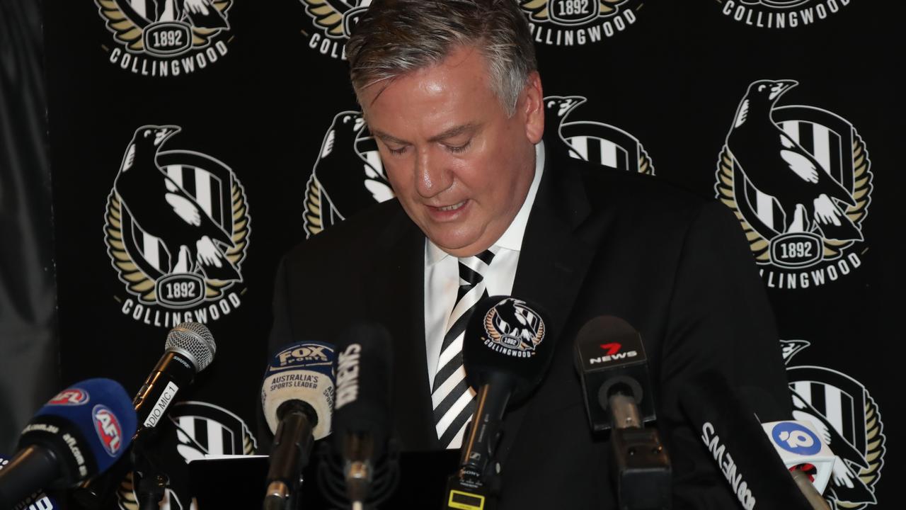 Eddie McGuire resigned as Collingwood president last month. Picture: Alex Coppel