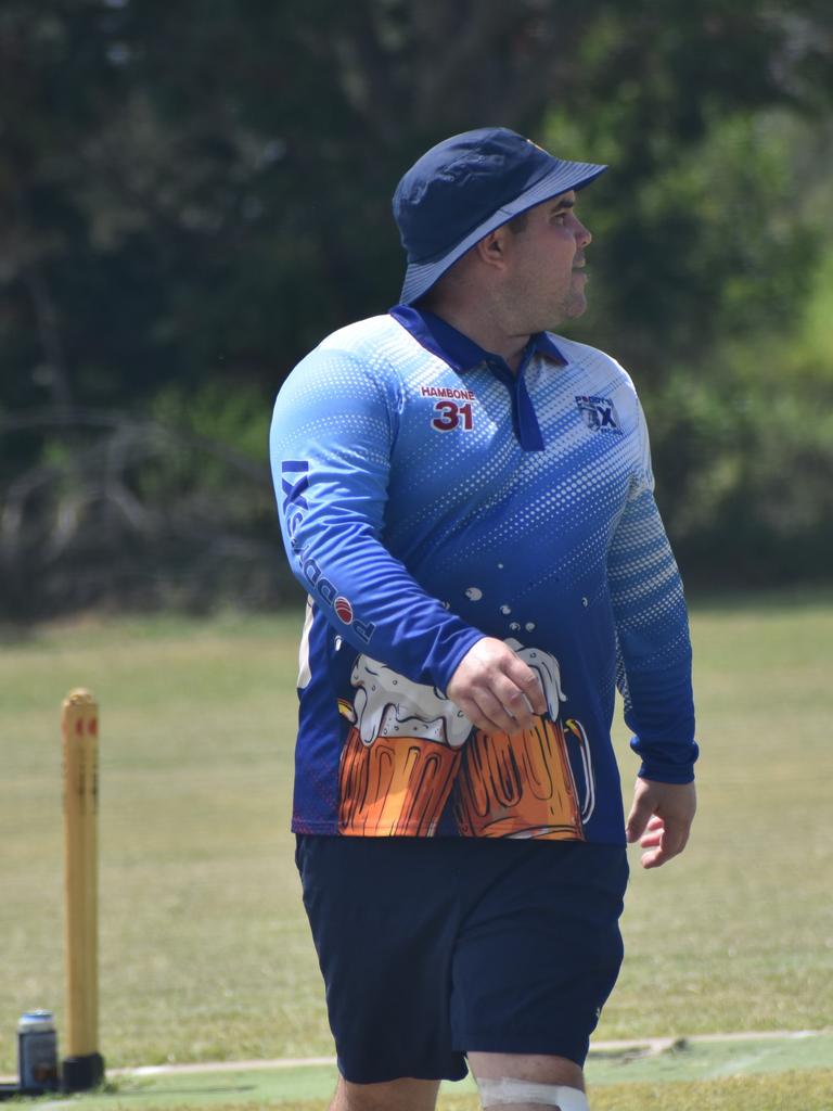 Poddy's XI versus PC Units at Rockhampton Cricket's Country Carnival on January 27, 2025.