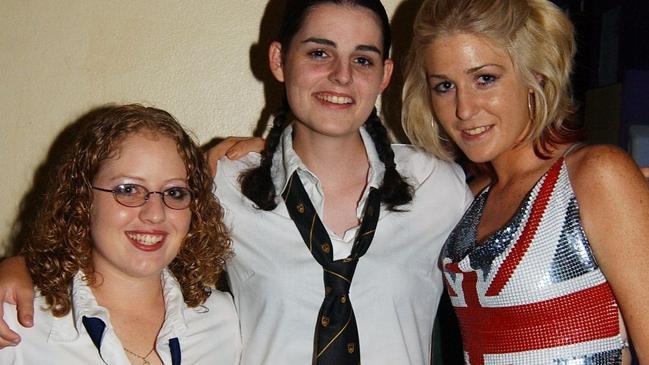 Anita Payne, Kym Hunt & Jade Leet at Flinders Street Station Nightclub Picture: Bryan Lynch ad296002