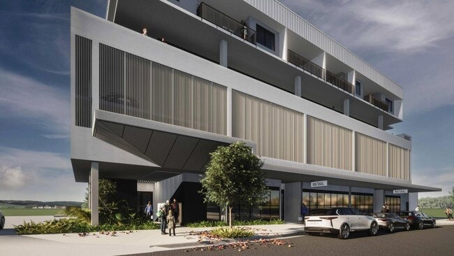 Artist concepts of NeuBau Group's mixed development project at Central Dr, Sippy Downs. Picture: Blackburne Jackson Architecture
