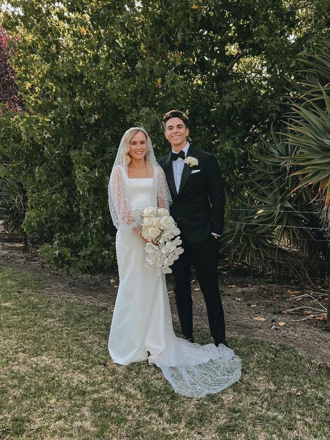 Wedding of Max Burford and Eliza Hodgson at Glen Lea Homestead in the Adelaide Hills. Picture: Supplied/Network 10