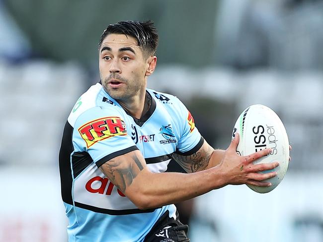 Shaun Johnson has played his final game for the Sharks. Picture: Mark Kolbe/Getty Images