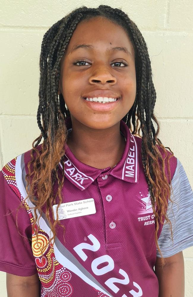 Wonder Agbozo, Mabel Park State School Captain. Picture Contributed