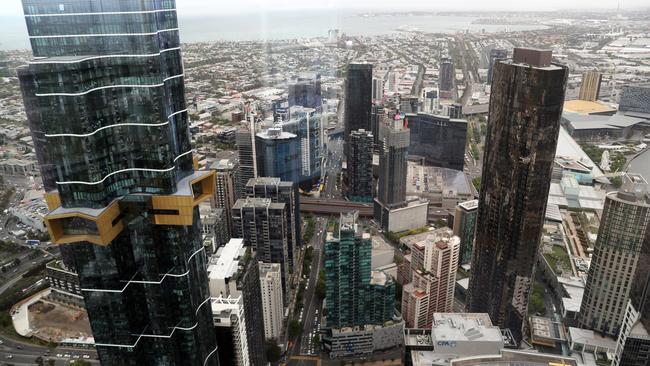 General views of Melbourne from Eureka Tower. Friday, November 8. 2024. Picture: David Crosling Aerial, Generic Melbourne