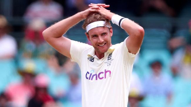 England's paceman Stuart Broad