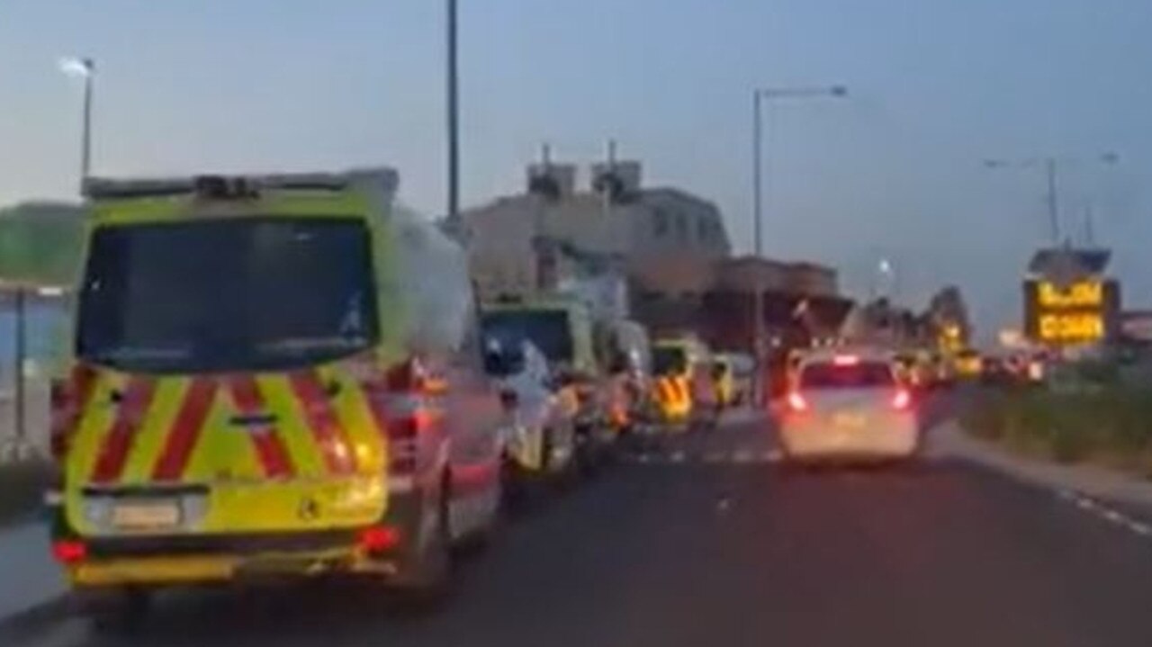 Ambulances ramping at the Northern Hospital in Epping in September. Picture: Twitter