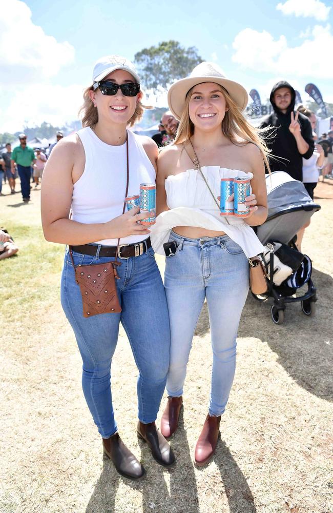 Jessie Walker and Emily Hewitt at Meatstock, Toowoomba Showgrounds. Picture: Patrick Woods.