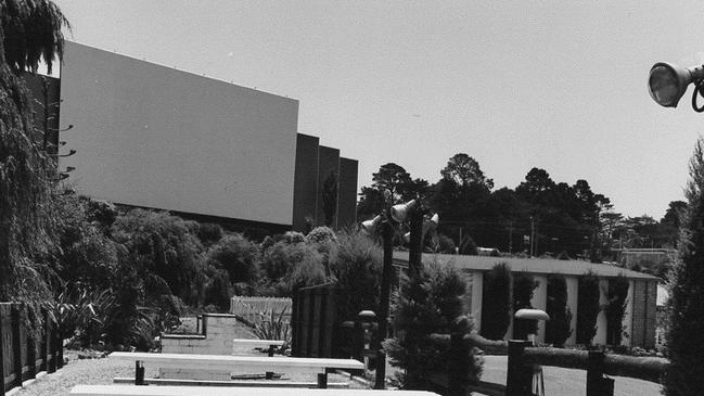 The Burwood drive-in theatre before it closed down. Picture: supplied