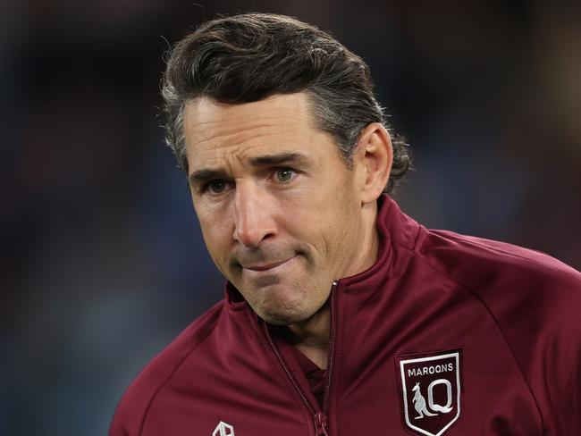 SYDNEY, AUSTRALIA - JULY 12:  Maroons coach Billy Slater looks on after game three of the State of Origin series between New South Wales Blues and Queensland Maroons at Accor Stadium on July 12, 2023 in Sydney, Australia. (Photo by Mark Kolbe/Getty Images)