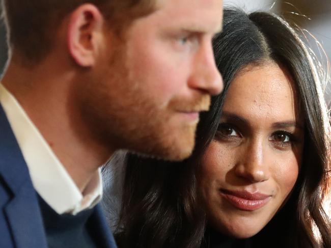 EDINBURGH, SCOTLAND - FEBRUARY 13:  Prince Harry and Meghan Markle attend a reception for young people at the Palace of Holyroodhouse on February 13, 2018 in Edinburgh, Scotland.  (Photo by Andrew Milligan - WPA Pool/Getty Images)