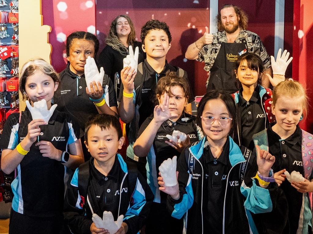 KIDS NEWS 2024:  Schoolyard Shoutout 26 September. Students from the Thomas Pattison School paid a special visit to Madame Tussauds Sydney to celebrate International Day of Sign Languages on Monday 23 September. Picture: supplied