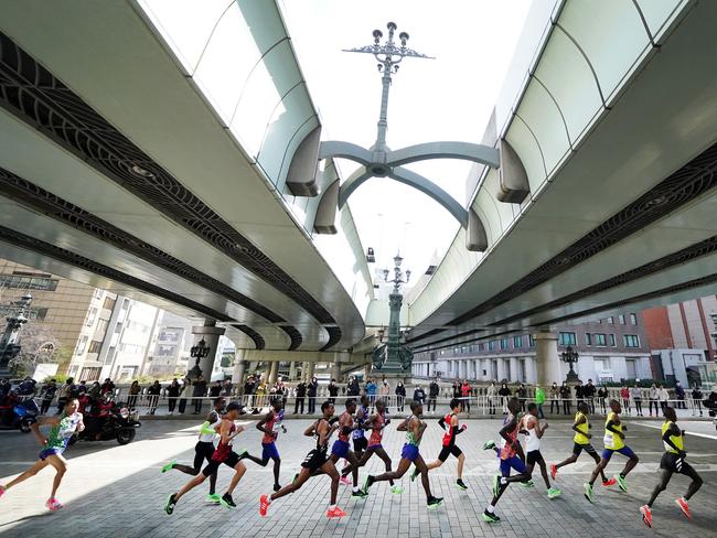 Organisers of the Tokyo Marathon restricted the entry to runner due to the coronavirus outbreak. Picture: Getty