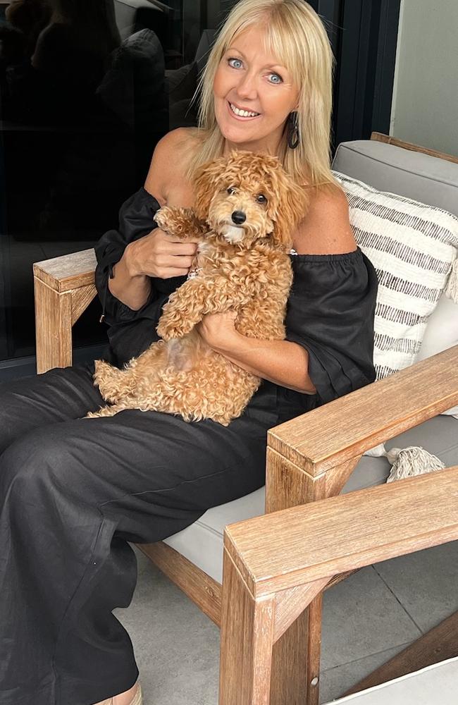 Jodie Montagner with her pet Cavoodle. Picture – contributed.