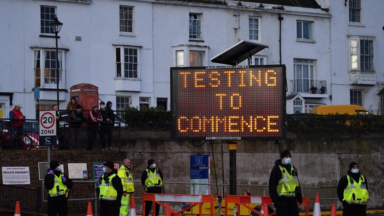 A further 570 people died within 28 days of testing positive for the virus as of Christmas Day, while there were a further 32,725 lab-confirmed cases of coronavirus in the UK. Picture: Justin Tallis / AFP