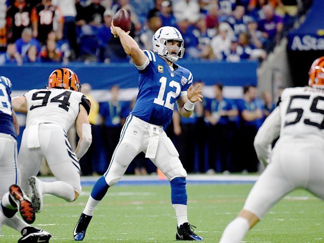 Andrew Luck couldn’t lead the Colts to an opening day win. Picture: Getty