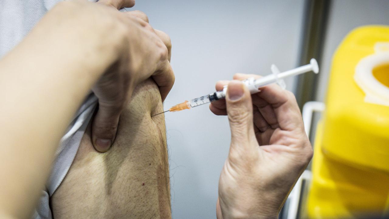 People are urged to get vaccinated. Picture: Tony McDonough/NCA NewsWire