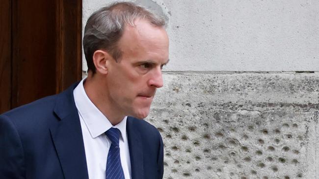 Britain's Foreign Secretary Dominic Raab’s “control-freakery is off the scale”, according to a Minister, which has led to a slow response to the Afghan crisis. Picture: AFP