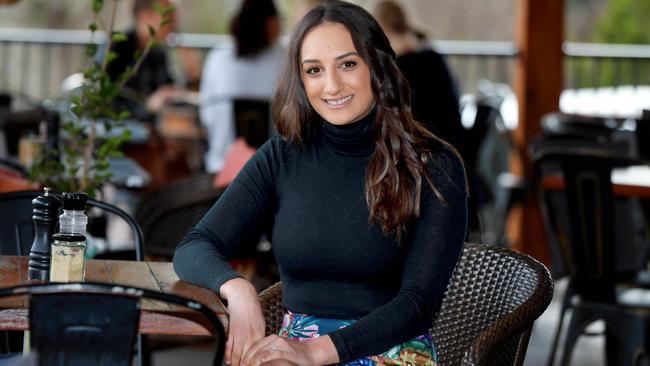 MasterChef winner, Larissa Takchi at Wild Pear Cafe in Dural. Picture: Angelo Velardo