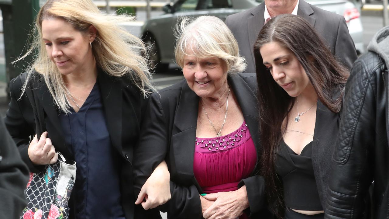 Joyleen Robinson (in pink) claimed Ms Amorosi purchased the home for her. Picture: NewsWire / David Crosling