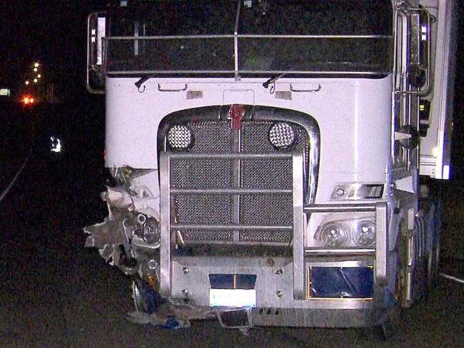 Woman dead after horror highway truck crash