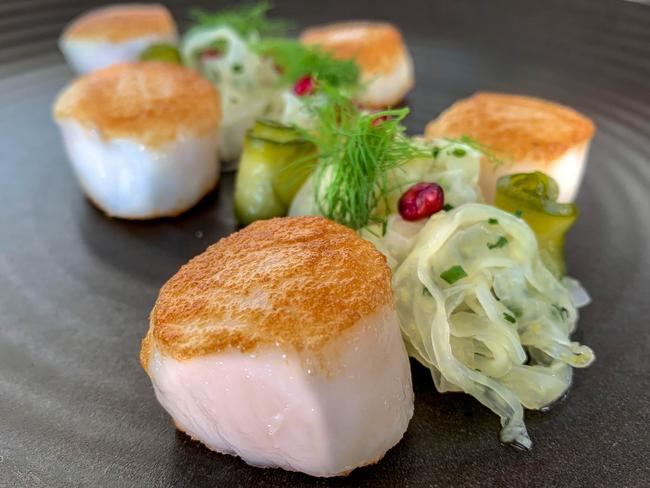 The sea scallops at Hugos. Picture: Jenifer Jagielski