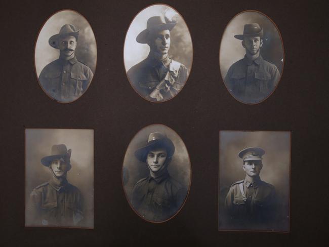 The Keid family during World War One sent away six boys to war, and only two returned. After four of the brothers were killed, the two remaining brothers were brought back at the request of the Queensland premier. The boys settled on farms at the Atherton Tablelands. Keid brothers (top left to right): Henry (nickname Harry), Bill, Walter; and (bottom) Ted, Guy, and Leonard Keid. Pic Jamie Hanson