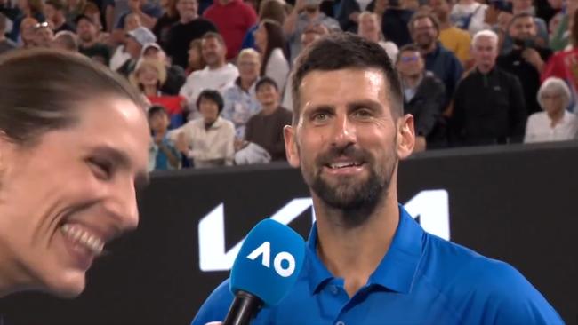 Novak Djokovic shut down the heckler