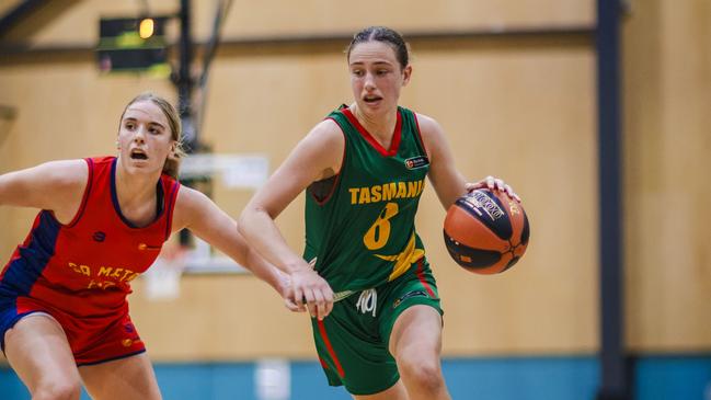 Tasmania Lucy Aherne during the Under-18 National Championships. Picture: Taylor Earnshaw