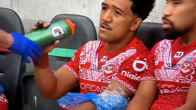 Tonga and Panthers star Paul Alamoti has received good news on the injury front. Pic: Fox League