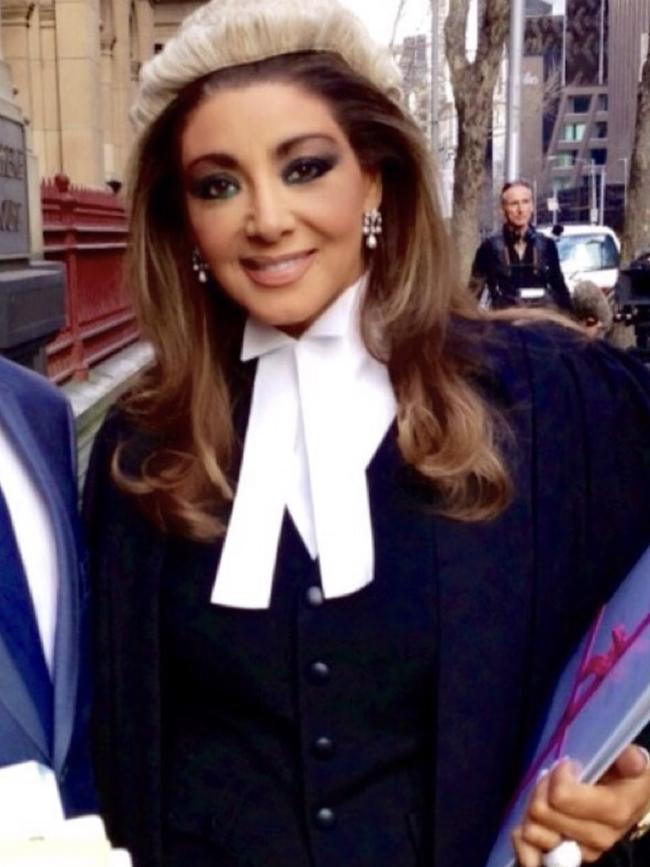 Gina Liano at work as a barrister