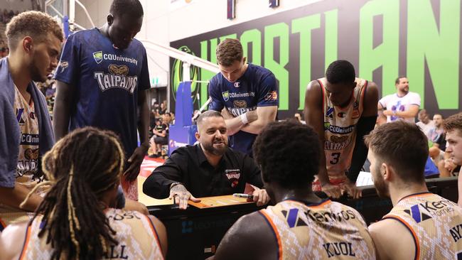 The Taipans as a collective chose not to wear the pride logo on the uniforms. (Photo by Kelly Defina/Getty Images)