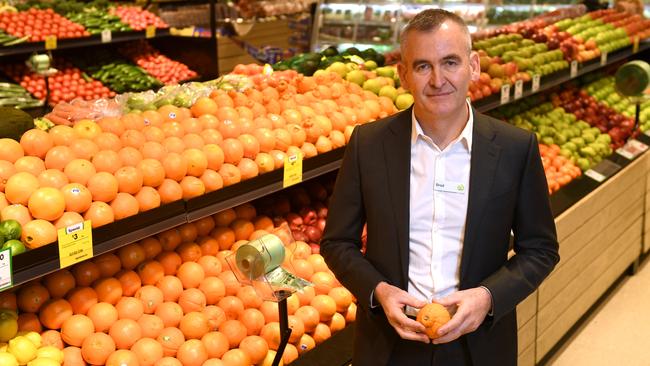 Woolworths boss Brad Banducci says the past three months have been the most challenging Covid quarter. Picture: AAP