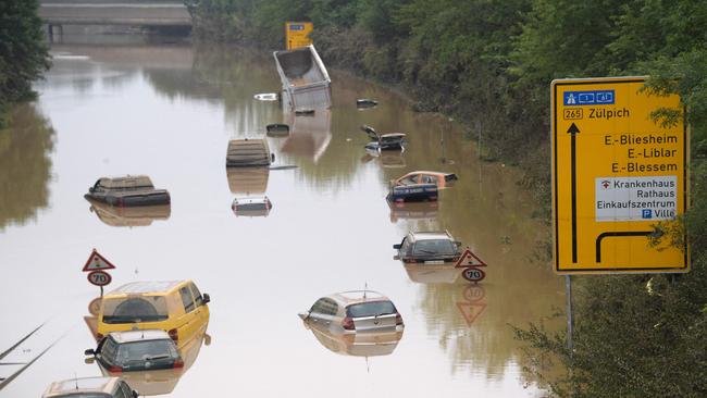 The implication of warmer temperatures include sea level rises and extensive flooding. Picture: AFP