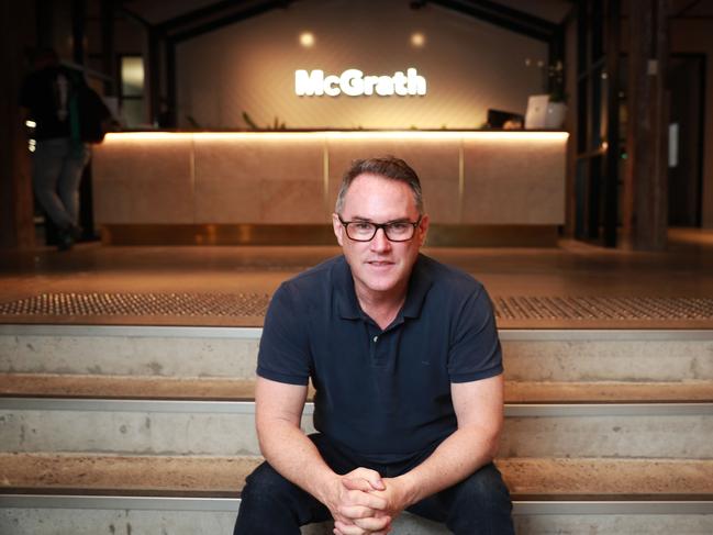 John McGrath, founder and executive director of McGrath Estate Agents at his office at Pyrmont. John Feder/The Australian.