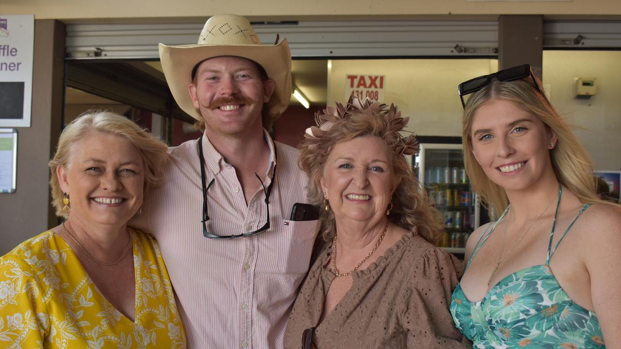 Sonua Vander Zant, Kaileb Bannister, Lenny Hoops and Fanny Arbuckle at the 100 Club Cup race day 2023 in Gympie.