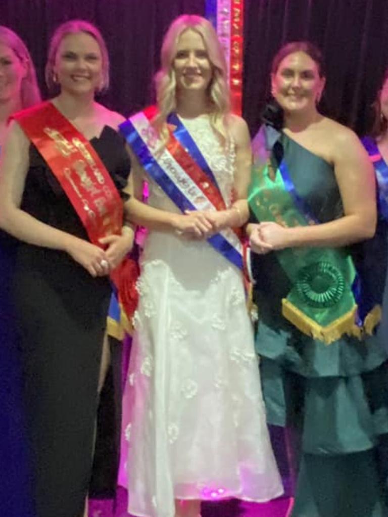 Isabella Hanson representing the Theodore Show Society and Central Queensland Subchamber takes out the crown at 2023 Queensland Country Life Showgirl awards.